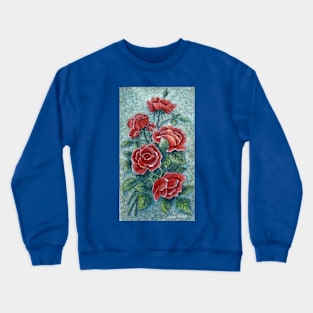 Red flower Crewneck Sweatshirt